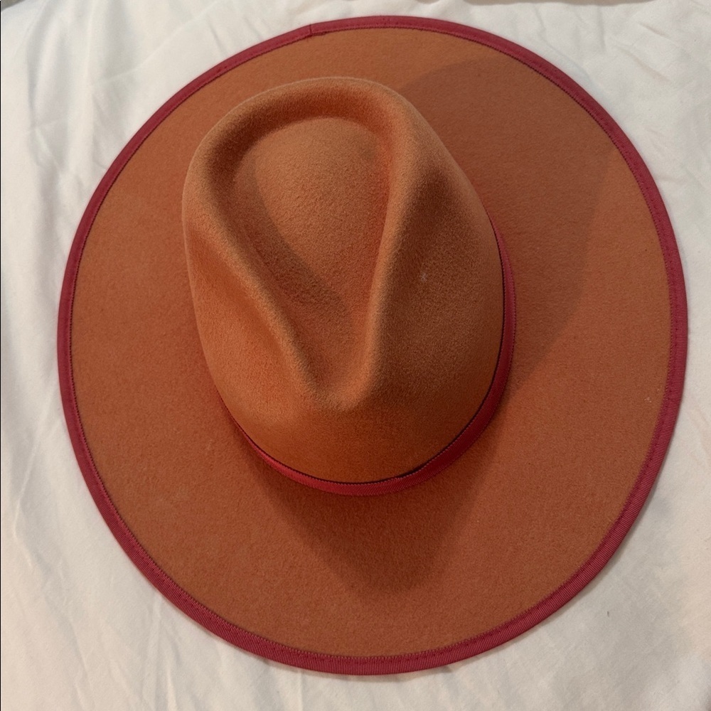 WYETH 100% wool orange rust hat - Picture 7 of 11